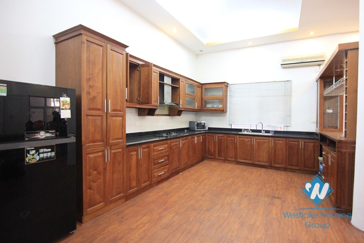 Spacious furnished house with 4 bedrooms and 4 bathrooms for rent in Tay Ho.